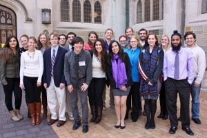 The student speakers at the KNAC conference at Vassar.