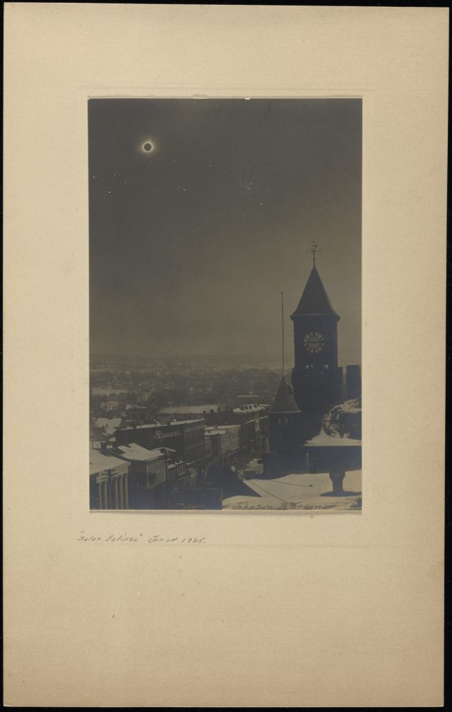 1925 Eclipse over Middletown